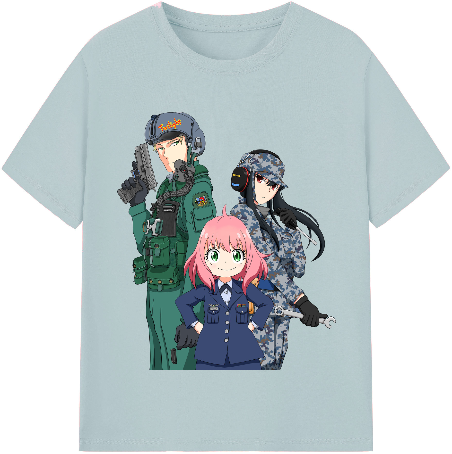 （画像用） SPY×FAMILY间谍家家酒 綿100％半袖Tシャツ（フロントプリント）